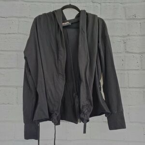 Talia Made In Peru Donna Jacket Black Peruvian Cotton Womens Size Medium